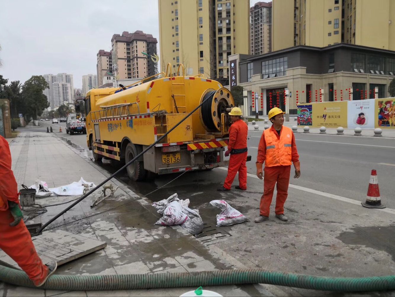 郧西排污管道清淤-管道清洗